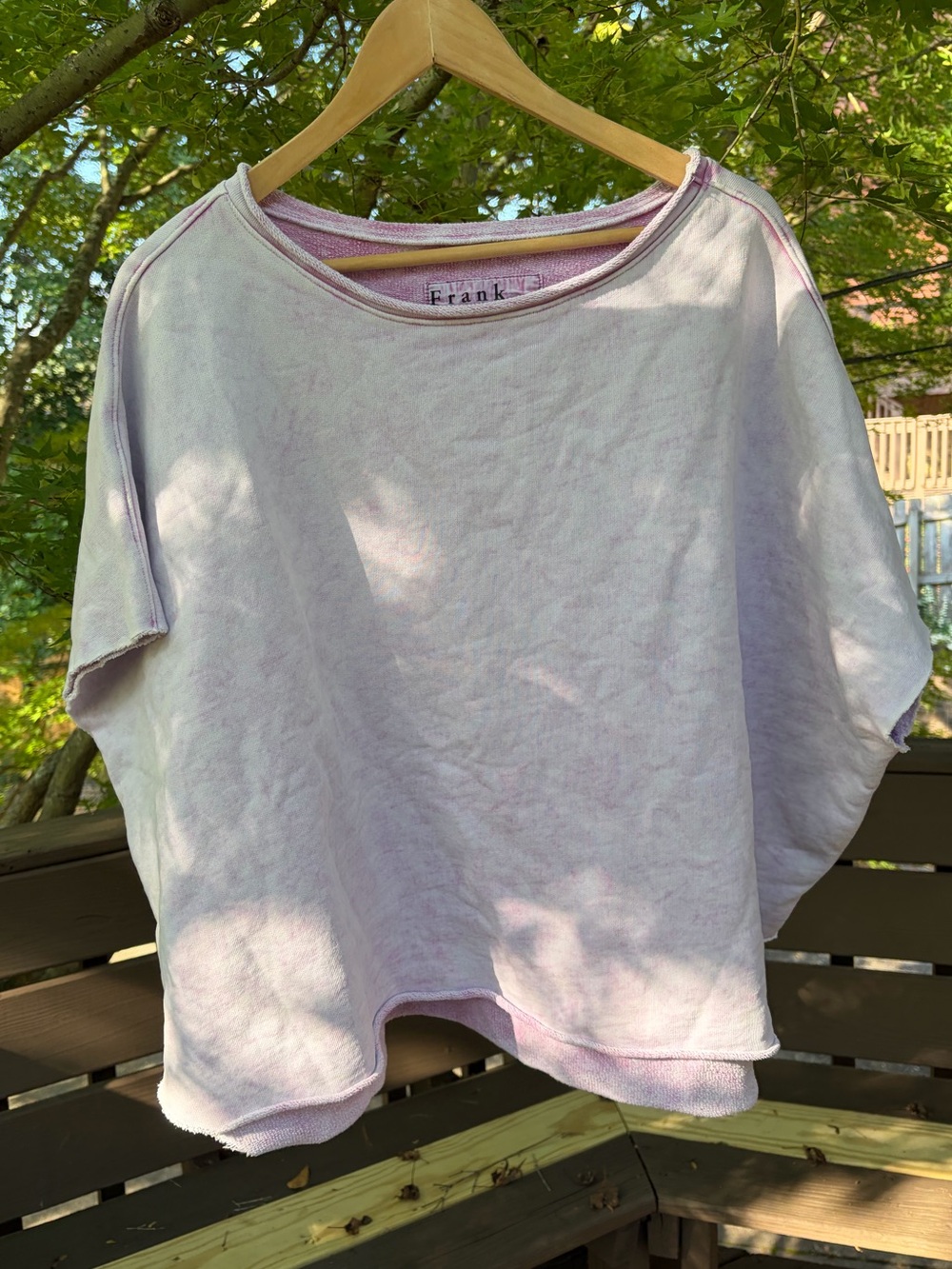Frank & Eileen Soft Lilac Boxy Short-Sleeve Top